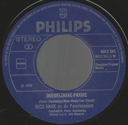 Nico Haak En De Paniekzaaiers - Doedelzakke-Pakkie 02989 Vinyl Singles Hoes: Generic