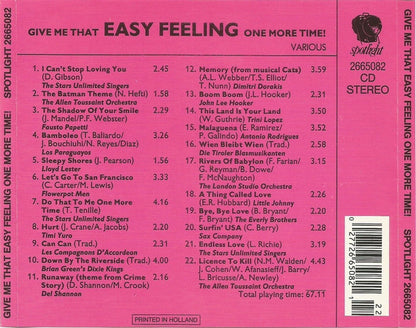 Various - Give Me That Easy Feeling One More Time (CD) Compact Disc Goede Staat
