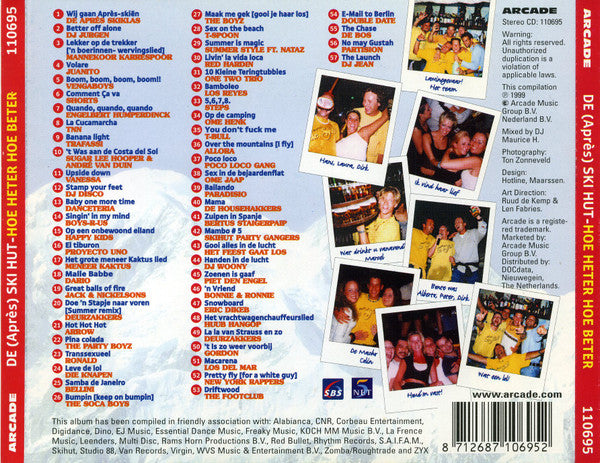 Various - De Après Skihut - Hoe Heter Hoe Beter (CD) Compact Disc Goede Staat