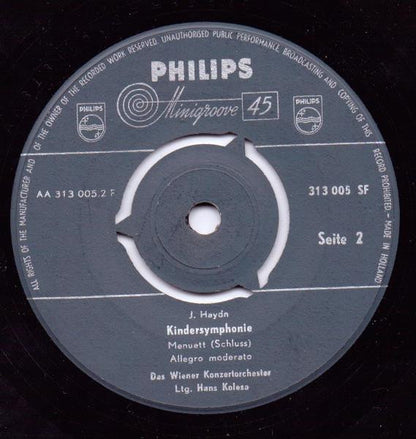 Wiener Konzertorchester - Kindersymphonie 19452 Vinyl Singles Goede Staat
