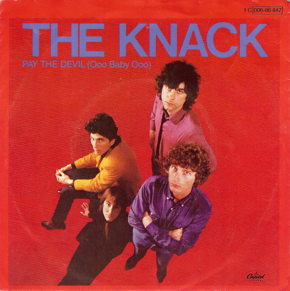 Knack - Pay The Devil (Ooo Baby Ooo) Vinyl Singles Vinyl Very Good (VG) <br> Hoes Good Plus (G+)