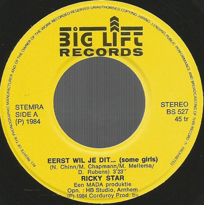 Ricky Star - Eerst Wil Je Dit