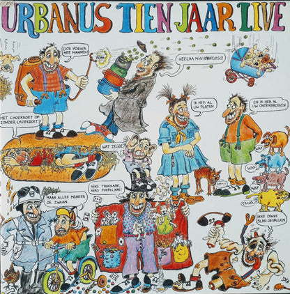 Urbanus - Tien Jaar Live (LP) Vinyl LP Dubbel Vinyl Very Good (VG) <br> Hoes Good Plus (G+)