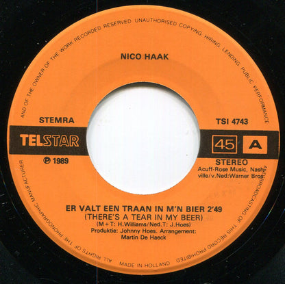 Nico Haak - Er Valt 'n Traan In M'n Bier 34955 Vinyl Singles Goede Staat