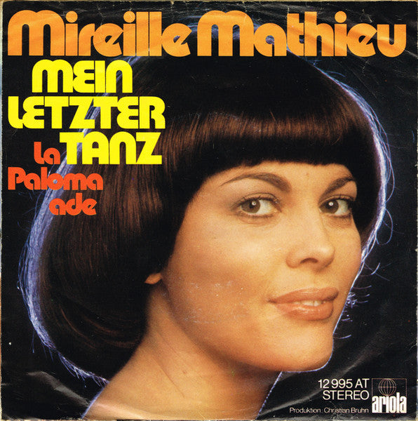 Mireille Mathieu - La Paloma Ade 19235 Vinyl Singles Zeer Goede Staat