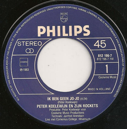 Peter Koelewijn & Zijn Rockets - Ik Ben Geen Jo-Jo (B-Keus)