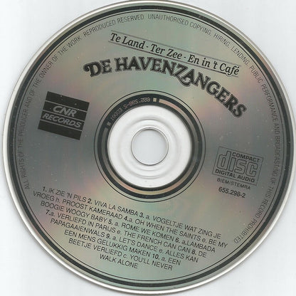 Havenzangers - Te Land - Ter Zee - En In 'T Cafe (CD) Compact Disc Goede Staat