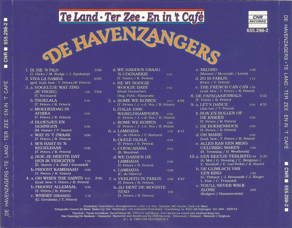 Havenzangers - Te Land - Ter Zee - En In 'T Cafe (CD) Compact Disc Goede Staat