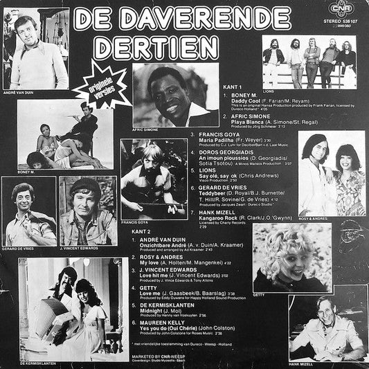 Various - De Daverende Dertien (LP) Vinyl LP Vinyl Zeer Goed / Hoesje Goed "VINYLSINGLES.NL"