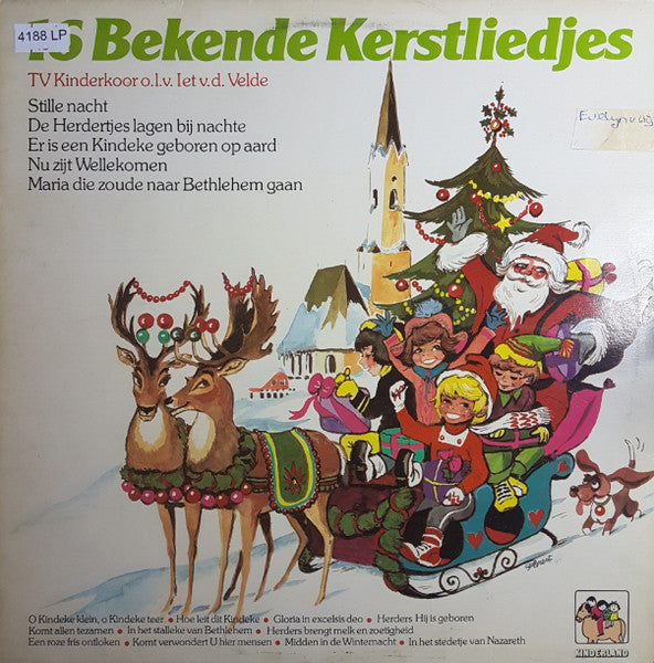 T.V. Kinderkoor - 16 Bekende Kerstliedjes (LP) 40902 Vinyl LP VINYLSINGELS.NL