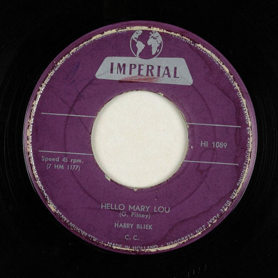 Harry Bliek - Hello Mary Lou Vinyl Singles Vinyl Goed / Hoes Generic