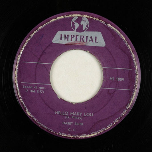 Harry Bliek - Hello Mary Lou Vinyl Singles Vinyl Goed / Hoes Generic