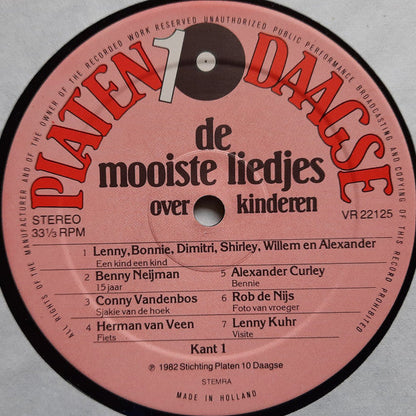 Various - De Mooiste Liedjes Over Kinderen (LP) Vinyl LP Goede Staat