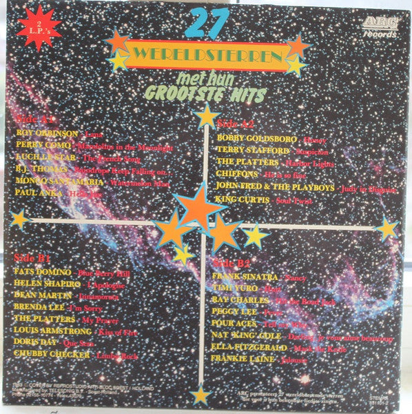 Various - 27 Wereldsterren Met Hun Grootste Hits (LP) 51417 Vinyl LP Dubbel Goede Staat