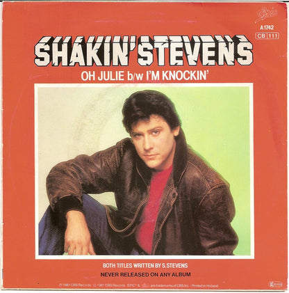 Shakin' Stevens - Oh Julie Vinyl Singles Vinyl Zeer Goed / Hoesje Generic "VINYLSINGLES.NL"