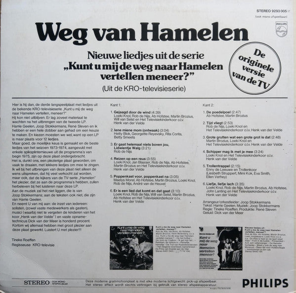 Hamelen – Weg Van Hamelen (LP) 40918 Vinyl LP Goede Staat