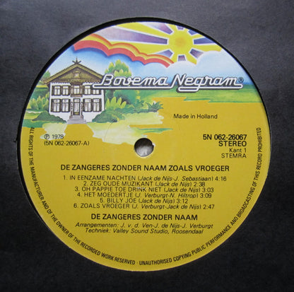 Zangeres Zonder Naam - Zoals Vroeger (LP)