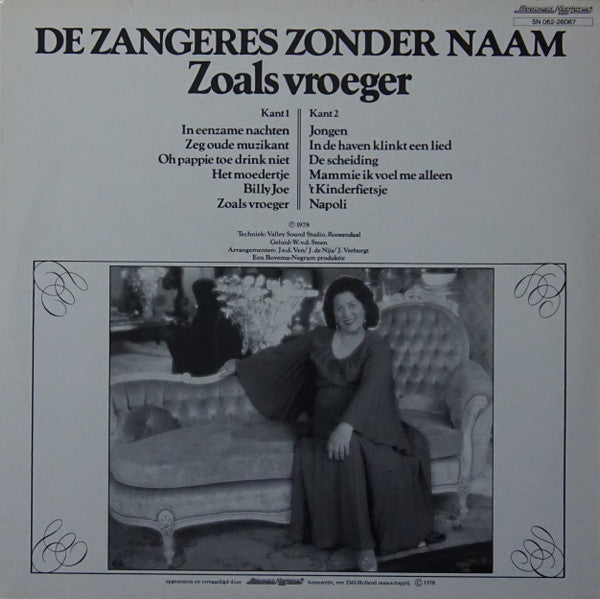 Zangeres Zonder Naam - Zoals Vroeger (LP)
