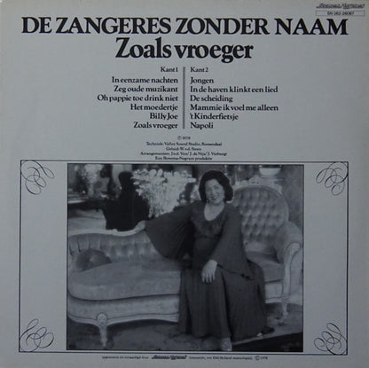 Zangeres Zonder Naam - Zoals Vroeger (LP)