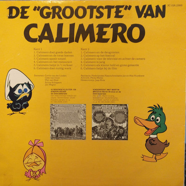 Calimero - De "Grootste" Van Calimero (LP) Vinyl LP Vinyl Very Good (VG) <br> Hoes Good Plus (G+)