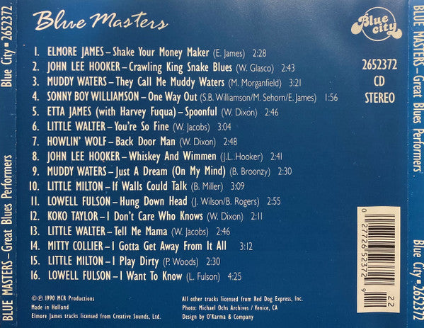 Various - Blue Masters (CD) Compact Disc Goede Staat