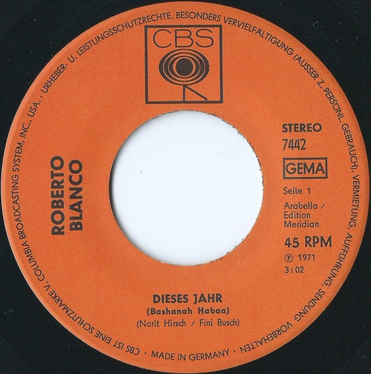 Roberto Blanco - Dieses Jahr