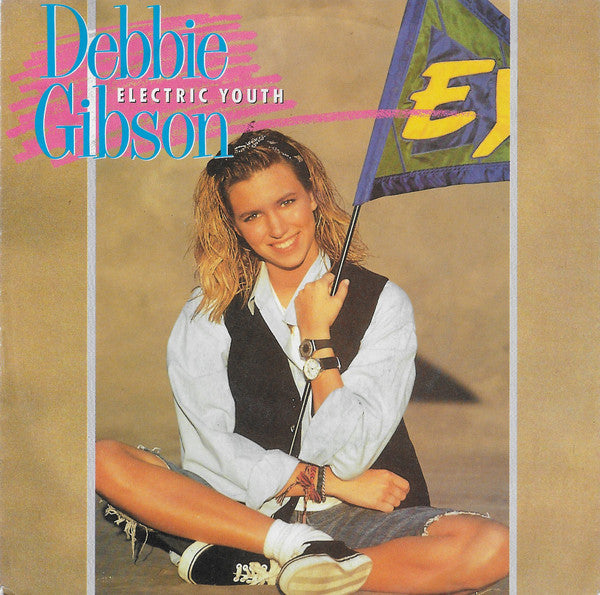 Debbie Gibson - Electric Youth Vinyl Singles Vinyl Goed / Hoes Sticker