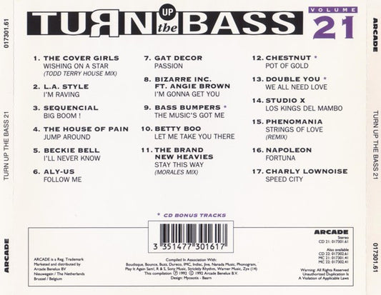 Various - Turn Up The Bass Volume ** (CD) Compact Disc Goede Staat "VINYLSINGLES.NL"