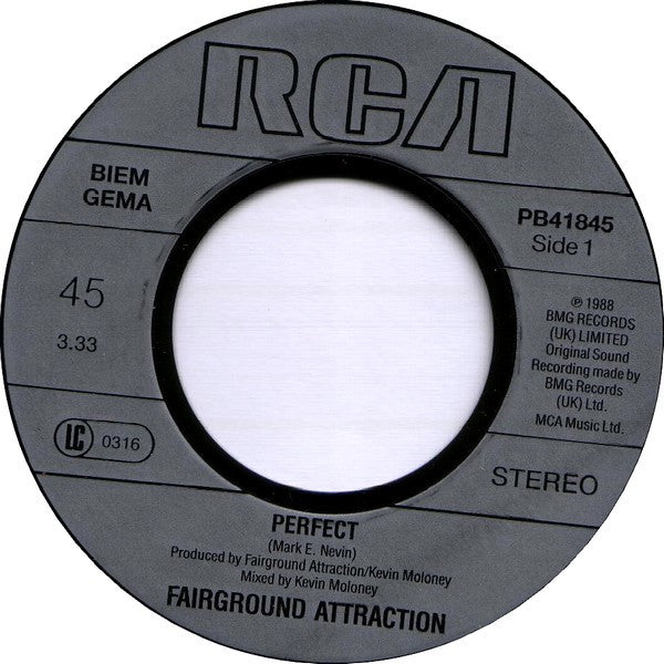 Fairground Attraction - Perfect 33007 Vinyl Singles Goede Staat