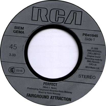 Fairground Attraction - Perfect 33007 Vinyl Singles Goede Staat