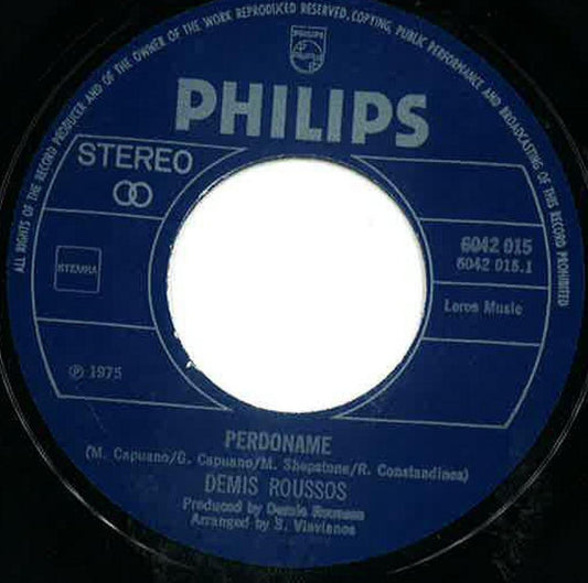 Demis Roussos - Perdoname 39187 Vinyl Singles Goede Staat