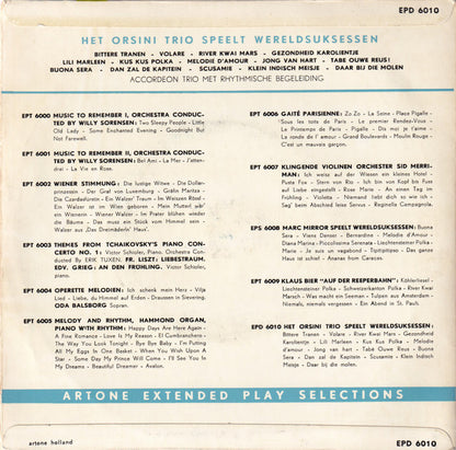 Orsini Trio - Accordeon-parade No. * Vinyl Singles EP Vinyl Very Good (VG) <br> Hoes Good Plus (G+)
