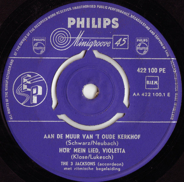 3 Jacksons - Aan Muur Van 'T OuKerkhof Vinyl Singles Vinyl Goed / Hoes Generic