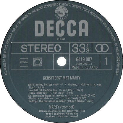 Marty - Kerstfeest met Marty (LP) 42870 Vinyl LP VINYLSINGELS.NL