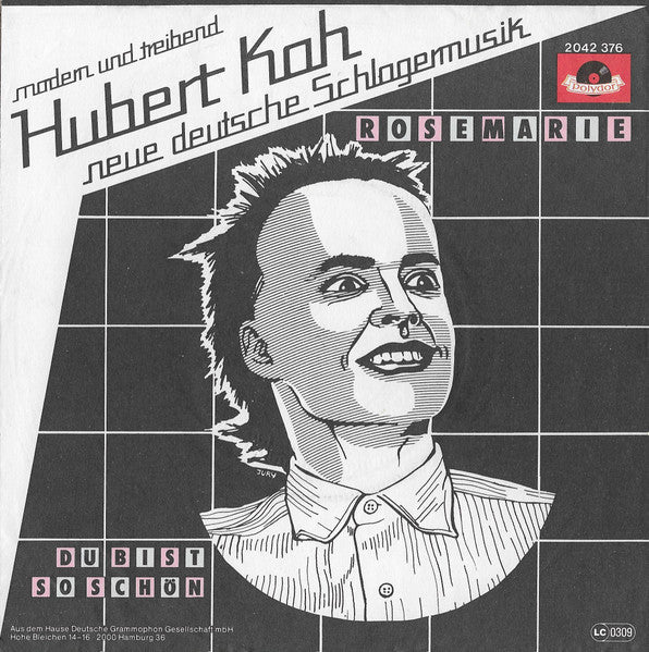 Hubert Kah - Rosemarie Vinyl Singles Vinyl Very Good (VG) <br> Hoes Good Plus (G+)