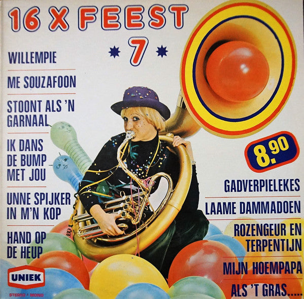 Various  - 16 X Feest 7 (LP) 51106 Vinyl LP VINYLSINGELS.NL