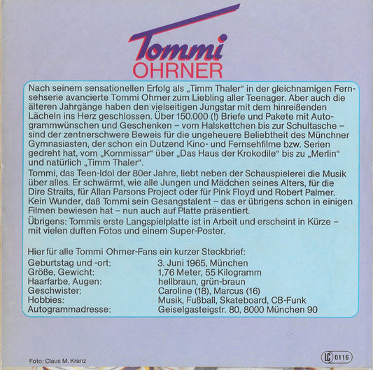 Tommi Ohrner - Rock'n Roll In Old Blue Jeans