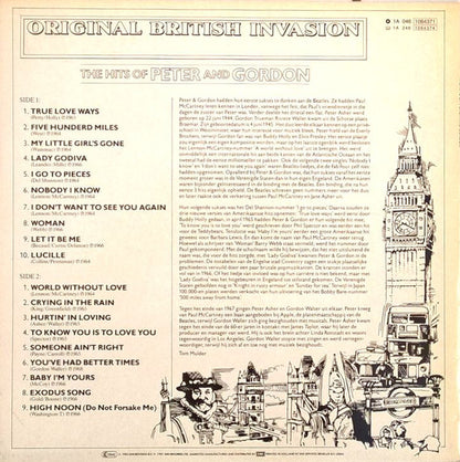 Peter & Gordon - The Hits Of Peter And Gordon (LP) Vinyl LP Media: VG <br> Hoes: G+