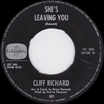 Cliff Richard - Big Ship Vinyl Singles Vinyl Very Good (VG) <br> Hoes Generic