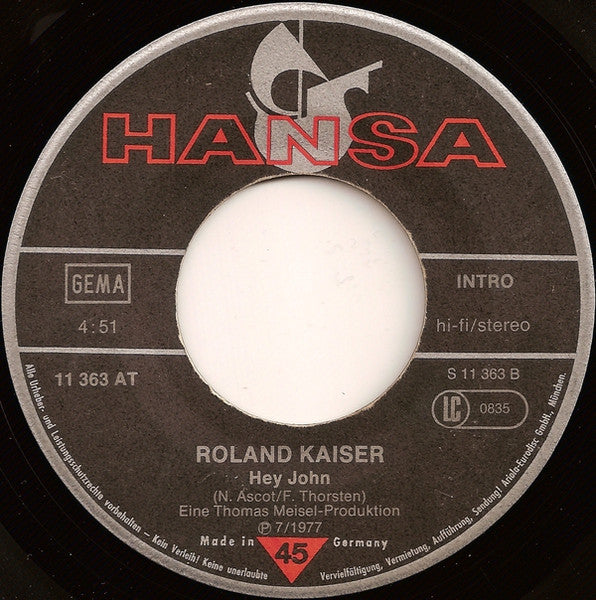 Roland Kaiser - Sieben Fässer Wein