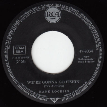 Hank Locklin - Welcome Home, Mister Blues Vinyl Singles Vinyl Very Good (VG) <br> Hoes Generic