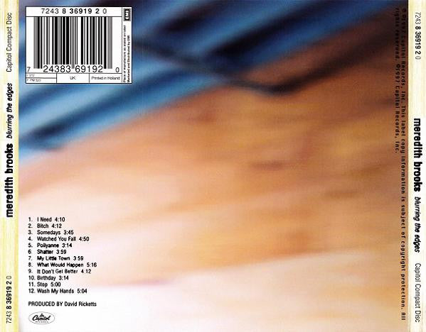 Meredith Brooks - Blurring The Edges (CD) Compact Disc Goede Staat