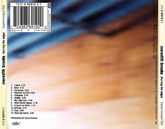 Meredith Brooks - Blurring The Edges (CD) Compact Disc Goede Staat "VINYLSINGLES.NL"