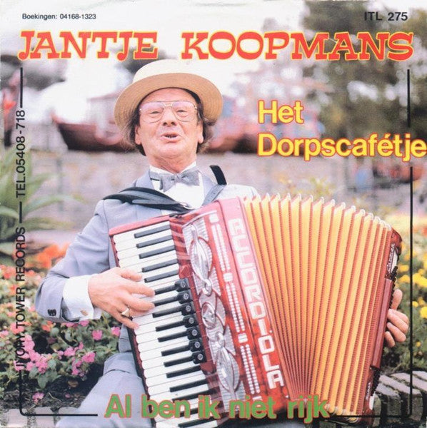 Jantje Koopmans - Het Dorpscafétje Vinyl Singles Vinyl Very Good (VG) <br> Hoes Good Plus (G+)