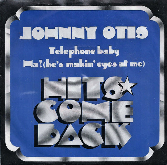 Johnny Otis - Telephone Baby Vinyl Singles Vinyl Very Good (VG) <br> Hoes Good Plus (G+)