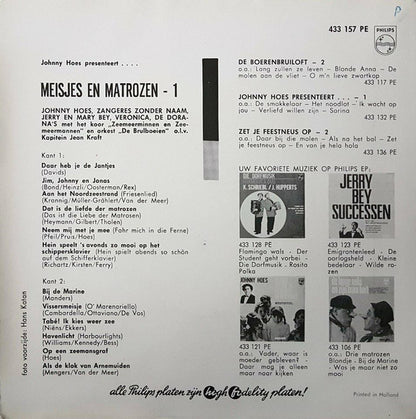 Johnny Hoes - Johnny Hoes Presenteert... Meisjes En Matrozen 1 Vinyl Singles EP Vinyl Zeer Goed / Hoesje Goed "VINYLSINGLES.NL"