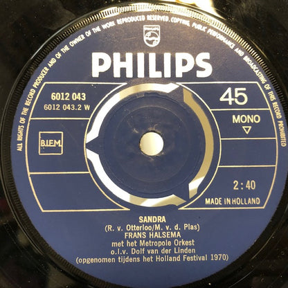 Frans Halsema - Kaboutertango Vinyl Singles Vinyl Goed / Hoes Generic