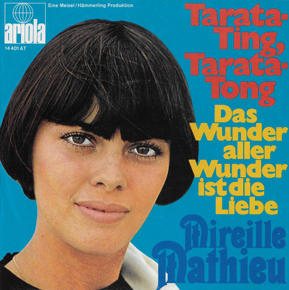 Mireille Mathieu - Tarata-Ting, Tarata-Tong Vinyl Singles Vinyl Very Good (VG) <br> Hoes Good Plus (G+)