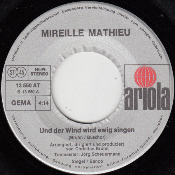 Mireille Mathieu - Und Der Wind Wird Ewig Singen