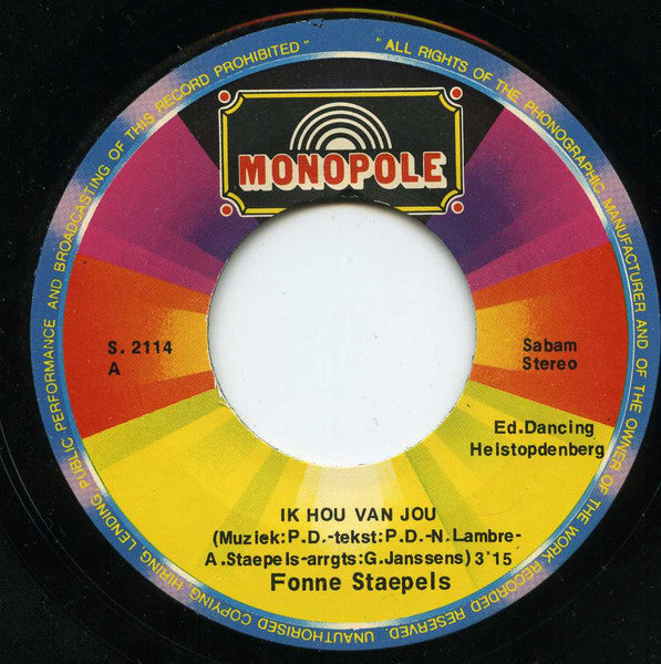 Fonne Staepels - Ik Hou Van Jou
